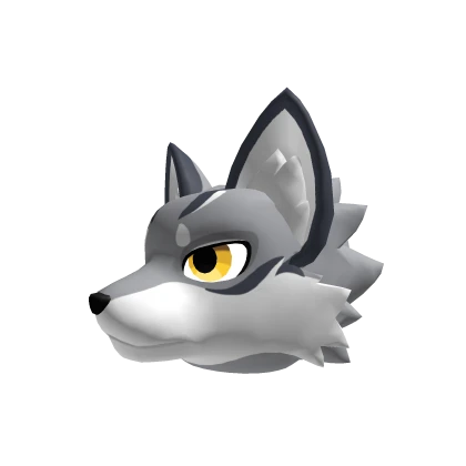 Kemono Wolf Head (Silver)