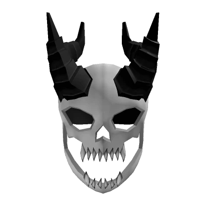 White Horned Demon Skull