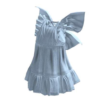 Cute Pretty Blue Ribbon Dress