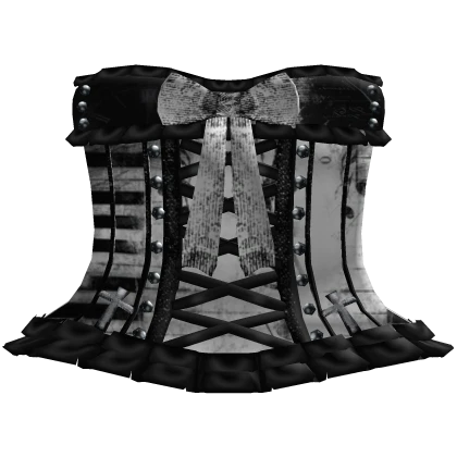 gothic doll laced piano studded corset dress