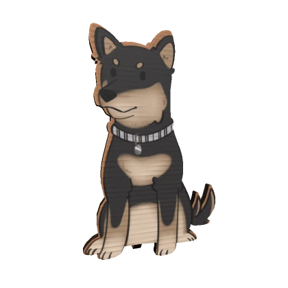 Cardboard Cutout of CrimsonForce dog