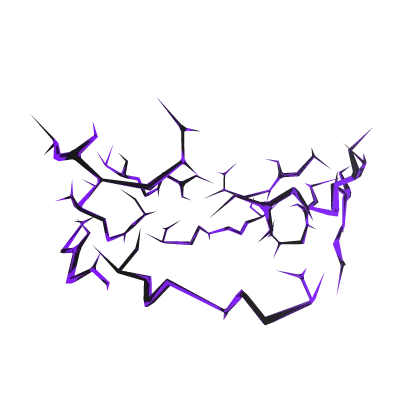 Purple Glitched Lightning Aura Bottom