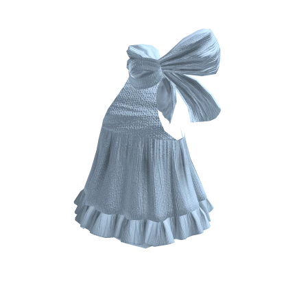 Blue Swimsuit Y2K Beach Bodysuit One piece Ribbon