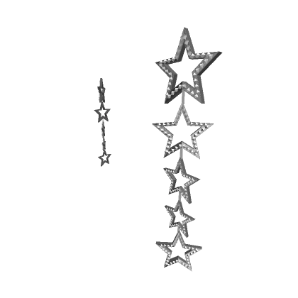 Super Star Earrings Silver