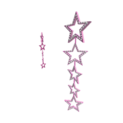 Super Star Earrings Pink