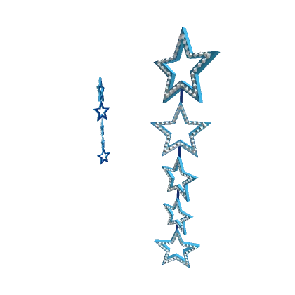 Super Star Earrings Blue