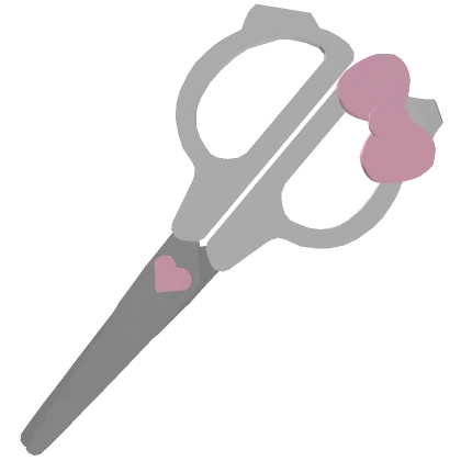 Pink scissors with bow 