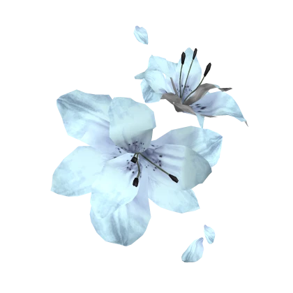 (recolour) blue lily flower eyepatch ❀