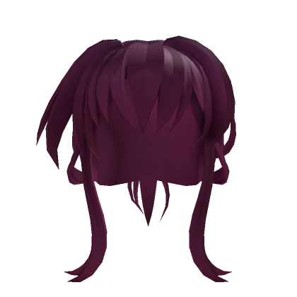 Purple Anime Ponytail