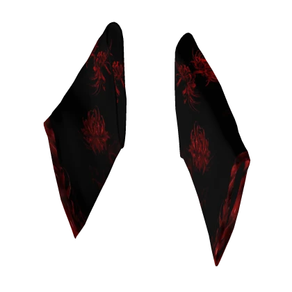 red spider lily asian style kimono robe