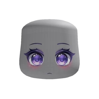 Purple Gloomy Cute Kawaii Chibi Eyes