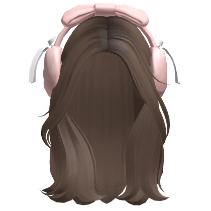 Aethetic Preppy Girl Hair w Earmuffs