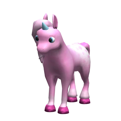 Bright Pink Baby Unicorn