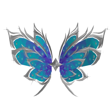 Aqua Majestic Butterfly Wings