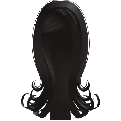 Curly Latina baddie dark brown side part layers