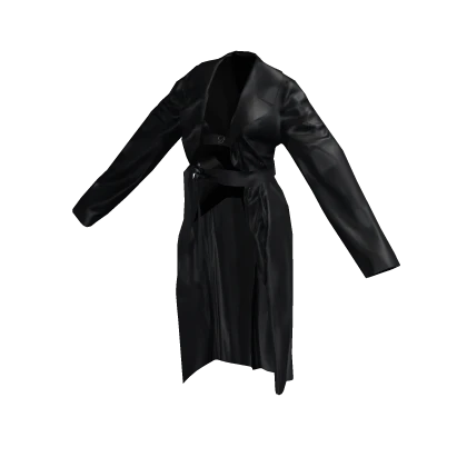 Designer Satin Cloth Robe (Black)