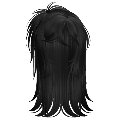 Scene Wispy Spikey Ponytail (Black)