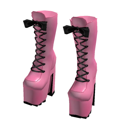 Vamp Boots (Pink)