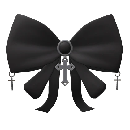 black jirai kei bowknot