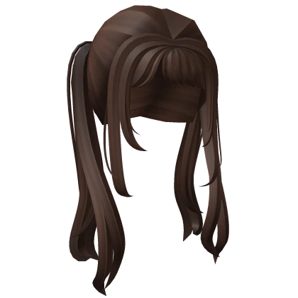 Charming Brown Pigtails w/ Bangs