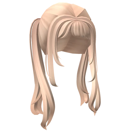 Charming Blonde Pigtails w/ Bangs