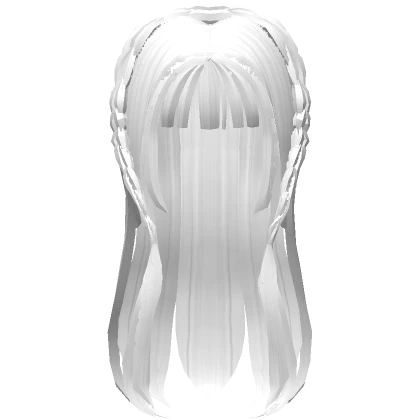 White Cute Anime Hair w/ Braids Headband