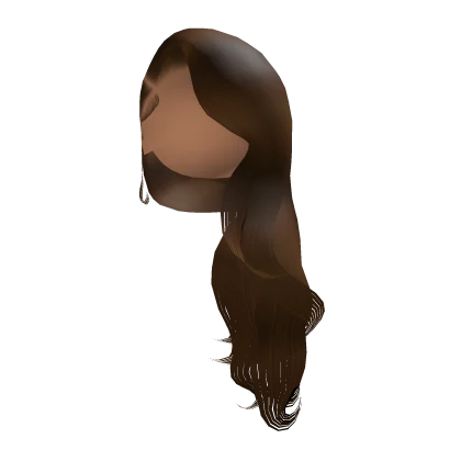 Long Side Swept Hair [Brown]