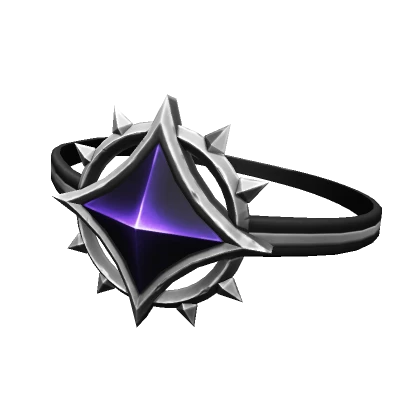 Spiked Amethyst Eyepatch