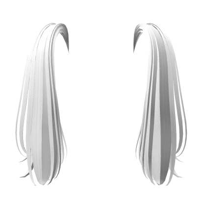 Playful Pigtails in White