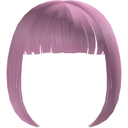 Pale Pink Full Fringe Bangs