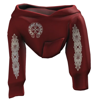 [1.0] Red Chrome Shoulder Hoodie