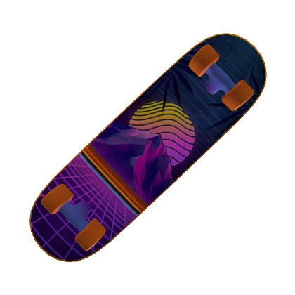 Synthwave Skateboard