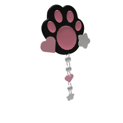 ɞ | kawaii black paw clip (right)