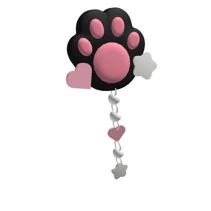 ɞ | kawaii black paw clip (left)