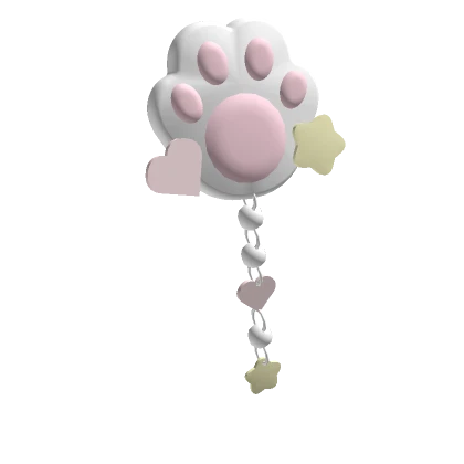 ɞ | kawaii white paw clip (left)