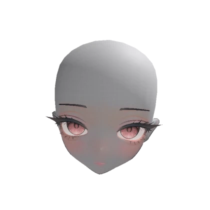 Anime Doll Head Sided (Red)