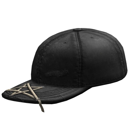 Distressed Laced Rick Owens Cap Sideswept