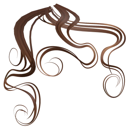 Athena's wet hair pieces (curly version) [Brown]