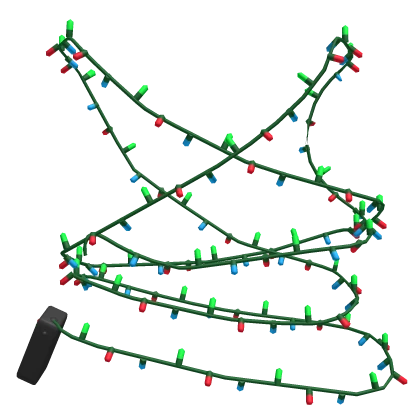 (R6) Christmas Lights Wrap (Girl torso)