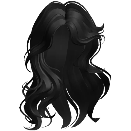 ♡ Voluminous Wavy Girly Hair in Black