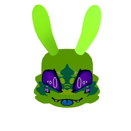 Cute Glowing Alien Head