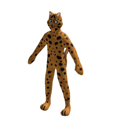 Silly Ohio Leopard Mascot 