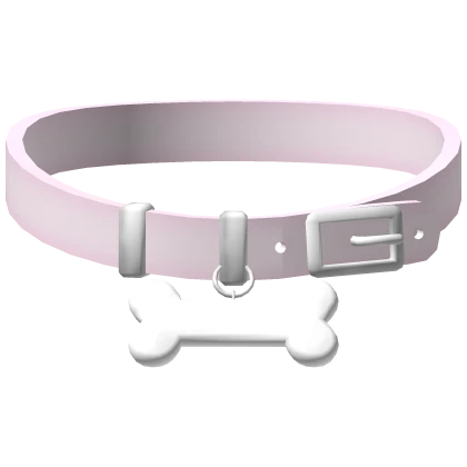 ♡ : tiny puppy bone collar in pink