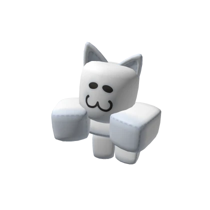 Classic Cat Plush Shoulder Pal - White (Left)