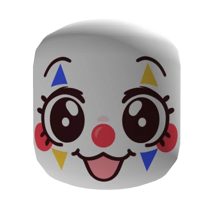 Silly Clown Girl Face Mask Head!