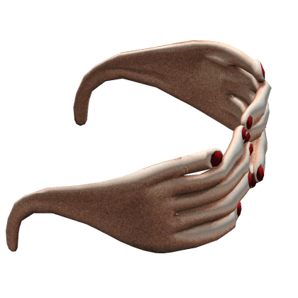 pale hands wraparound frame glasses