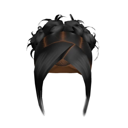 Y2K Updo W Bangs [Black]