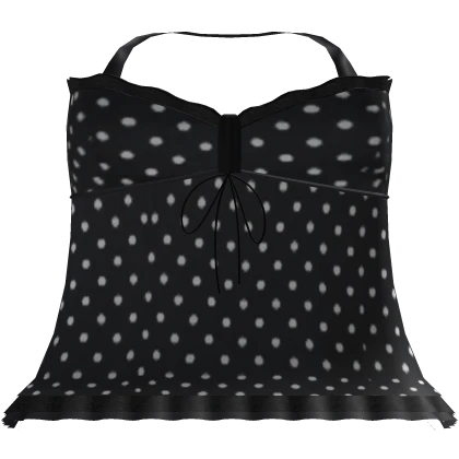 ♡ : kawaii black polka dot summer dress