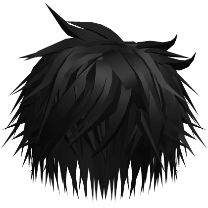 Messy Spiky Anime Boys Emo Hair (Black) v17