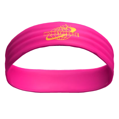 ✭ MONSTAVERSE LOGO HEADBAND IN PINK